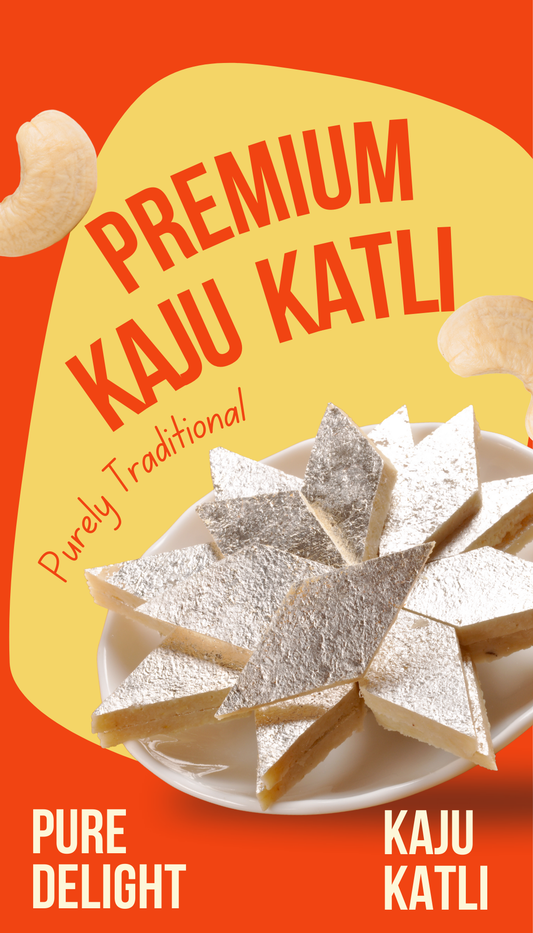 Premium Kaju Katli | Rich Indian Mithai - 450g